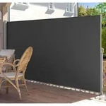 SONGMICS Seitenmarkise ausziehbar, Sichtschutz, balkon terrasse, Windschutz