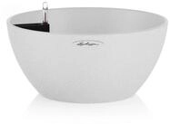 Lechuza&reg; Pflanzschale Pflanzschale Cubeto Stone 30 quarzwei&szlig; (Komplettset)