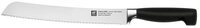 Zwilling Brotmesser Vier Sterne Brotmesser 23 cm schwarz, Vier Sterne...