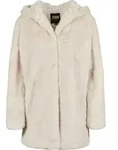 URBAN CLASSICS Wintermantel Urban Classics Damen Ladies Hooded Teddy Coat 4XL...