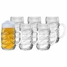 St&ouml;lzle Bierkrug Diamond Ma&szlig;kr&uuml;ge 1000 ml 6er Set, 6-tlg., Glas