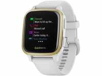 Garmin Venu Sq 7 - Smartwatch - weiß/gold Smartwatch