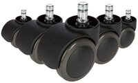 hjh OFFICE Stuhlrolle Stuhlrollen 5X Rolo Free 11Mm/50Mm, (5er Pack),...