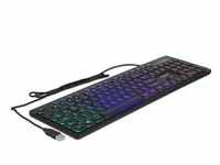 Delock Delock USB Tastatur kabelgebunden 1,5 m schwarz mit RGB... Tastatur