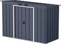 DURAMAX Ger&auml;tehaus Metall Ger&auml;tehaus 263x113 Gartenhaus Schiebet&uuml;r, BxT:...