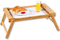 KESPER&reg; Tablett Bett-Tablett, Bambus, MDF, mit ausklappbaren F&uuml;&szlig;en