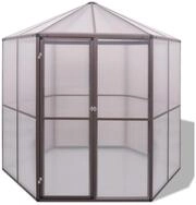 vidaXL Gew&auml;chshaus, Treibhaus Aluminium 240&times;211&times;232 cm