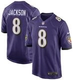 Nike Footballtrikot Nike Trikot Baltimore Ravens NFL Home Game Jersey Jackson 8