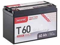 accurat 24V 60Ah LiFePO4 Lithium Batterie 1536Wh BMS Akku Batterie, (24 V V)