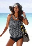 LASCANA Oversize-Tankini bauchbedeckende Oversize-Form, bis D-Cup geeignet