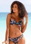 LASCANA B&uuml;gel-Bikini-Top Malia, mit tropischem Print