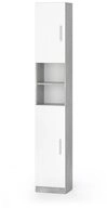 Vicco Hochschrank Luis, Wei&szlig;/Beton, 32 x 190 cm (1-St)