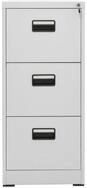 vidaXL Aktenschrank B&uuml;roschrank Hellgrau 46x62x102,5 cm Stahl