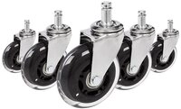 hjh OFFICE Stuhlrolle Stuhlrollen 5X Rolo Skate Ct 11Mm/75Mm, (5er Pack),