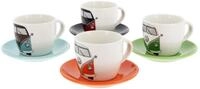 VW Collection by BRISA Espressotasse Volkswagen kleine Kaffeetassen, New Bone China,