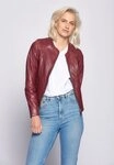 Maze Lederjacke Smaragd