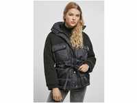 URBAN CLASSICS Winterjacke Urban Classics Damen Ladies Sherpa Mix Puffer Jacket