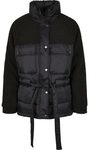 URBAN CLASSICS Winterjacke Urban Classics Damen Ladies Sherpa Mix Puffer Jacket