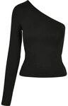 URBAN CLASSICS Langarmshirt Urban Classics Damen Ladies Asymmetric Longsleeve...