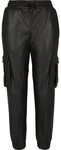 URBAN CLASSICS Cargohose Urban Classics Damen Ladies Faux Leather Cargo Pants...