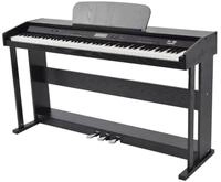 vidaXL Klavier Digitalpiano mit 88 Tasten und Pedalen Schwarz Melaminplatte (88-St)