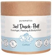 puremetics K&ouml;rperpeeling 3in1 Dusch-Fluff - Cotton 250g