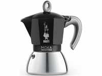 BIALETTI Espressokocher New Moka 6 Tassen, 0,28l Kaffeekanne, Alu/Stahl