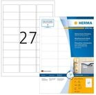 HERMA Etikett Herma Etiketten permanent haftend 63,5 x 29,6 mm Folie weiss