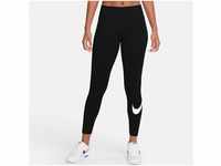 Nike Sportswear Leggings Essential Women's Mid-Rise Swoosh Leggings, schwarz