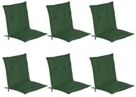 Beautissu Sitzauflage 6er Set Niedriglehner Auflage Loft NL, 100x50x6cm, Dunkelgr&uuml;n,
