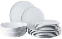 Rosenthal Teller-Set Junto Weiss Teller-Set 18tlg., Porzellan, Sets