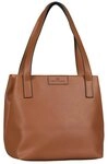 TOM TAILOR Shopper Miri zip, aus griffigem Lederimitat mit praktischen flachen