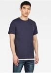 T-Shirt G-STAR "Base-S T-Shirt", Herren, Gr. S (44/46), blau (navy), Jersey,