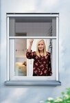 Insektenschutzrollo f&uuml;r Fenster, Fiberglas Fliegengitter mit Aluminium Rahmen,