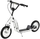 HOMCOM Scooter Kinderscooter Tretroller Cityroller Gummi Aluminium Wei&szlig;, 0...