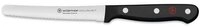 W&Uuml;STHOF Br&ouml;tchenmesser Br&ouml;tchenmesser 12 cm Gourmet schwarz, Br&ouml;tchenmesser,