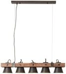 Brilliant Pendelleuchte Plow, ohne Leuchtmittel, H&auml;ngelampe 5flg, schwenkbar,