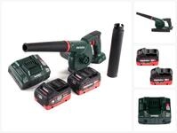 metabo Akku-Laubbl&auml;ser AG 18 Akku Gebl&auml;se 18 V + 2x LiHD Akku 5,5 Ah + Ladeger&auml;t