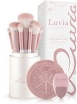 Luvia Cosmetics Kosmetikpinsel-Set PRIME VEGAN CANDY, 10 tlg., f&uuml;r Foundation,