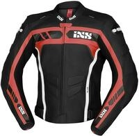 IXS Motorradjacke Sport RS-600 1.0 Motorrad Lederjacke R&uuml;ckenprotektor