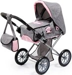Bayer Kombi-Puppenwagen City Star, grau/rosa