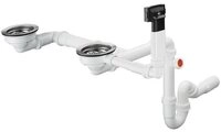 hansgrohe Einbausp&uuml;le hansgrohe D17-10 Manuelle Ab- und &Uuml;berlaufgarnitur f&uuml;r