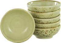CreaTable M&uuml;slischale NATURE COLLECTION, Steinzeug, (Set, 6-tlg), Salatschale,