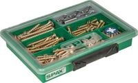 SPAX Holzbauschraube Spax Sortimentskasten Senkkopf Stahl PZ inkl. Bits