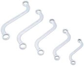 BGS Ringschl&uuml;ssel BGS S-Form Doppel-Ringschl&uuml;ssel-Satz Zollgr&ouml;&szlig;en SW 3/8" - 3/4"