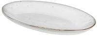 Broste Copenhagen Servierplatte NORDIC SAND Platte oval S 13,6&nbsp;x&nbsp;22&nbsp;cm,...