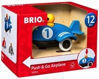 BRIO&reg; Nachziehspielzeug Kleinkindwelt Holz Rollspielzeug Push & Go Flugzeug...