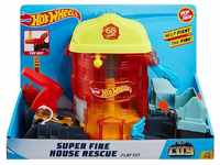 Hot Wheels Super City Fire House Rescue Play Set (GJL06)