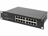 Digitus 16-Port Gigabit Ethernet Switch, 10″, unmanaged Netzwerk-Switch