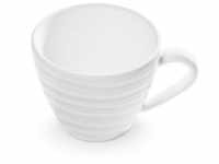 Gmundner Keramik Tasse Gmundner Keramik Weißgeflammt Kaffeetasse Gourmet (0 2L)